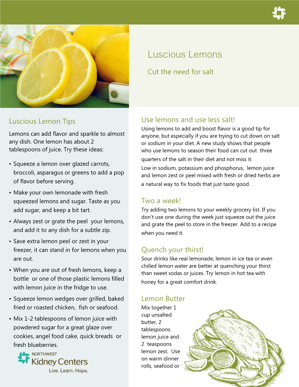 Luscious Lemons Cut the Need for Salt