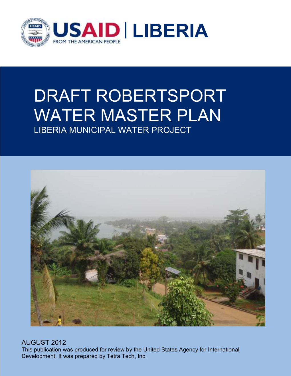 Draft Robertsport Water Master Plan Liberia Municipal Water Project