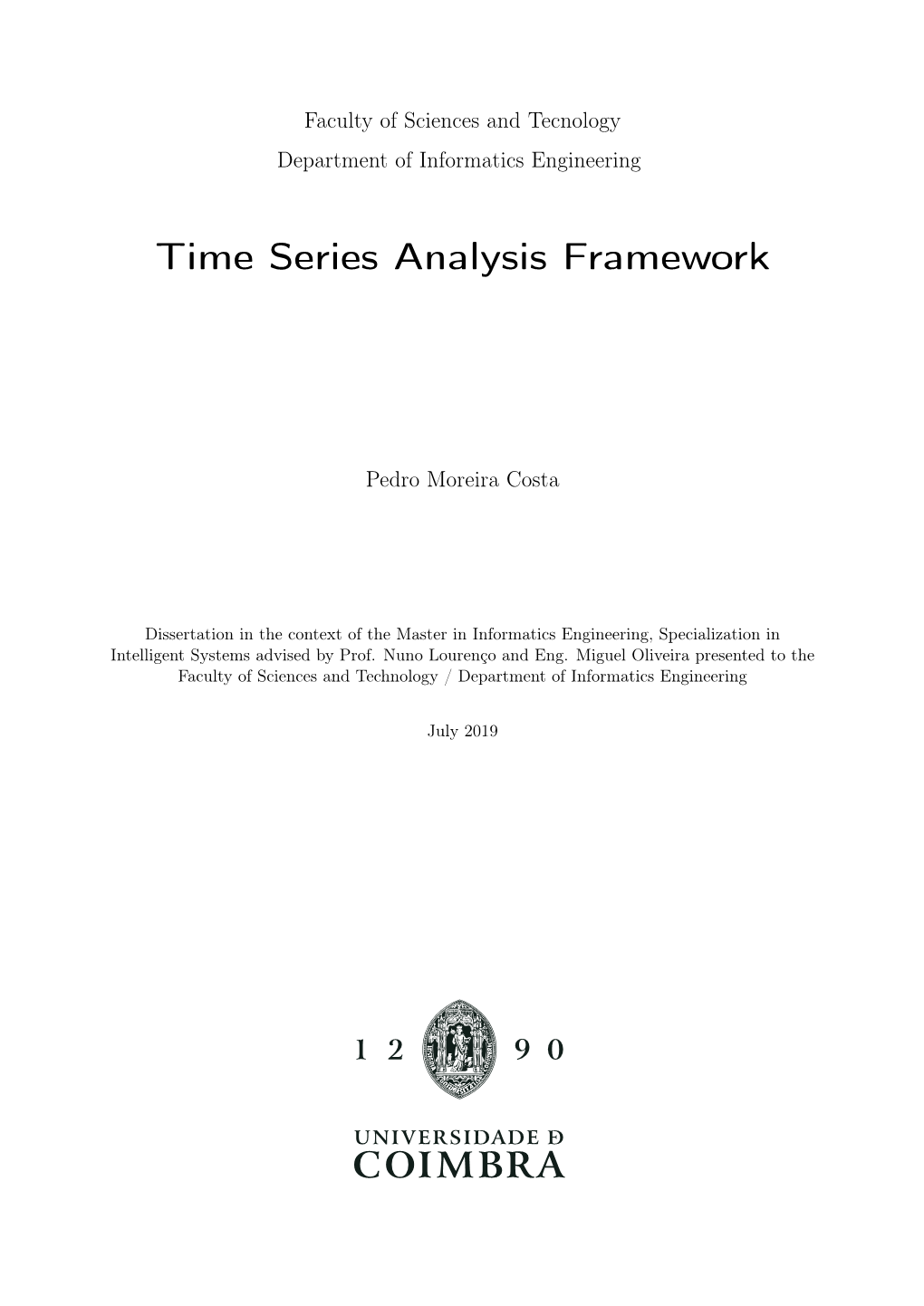 Time Series Analysis Framework