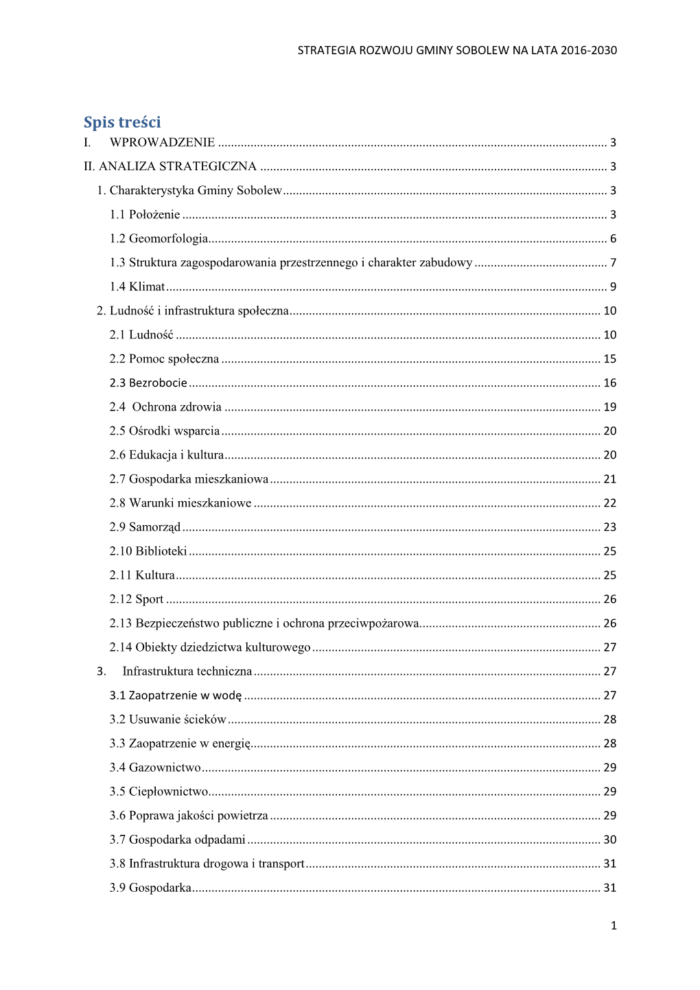 Strategii Rozwoju Gminy Sobolew Na Lata 2016-2030