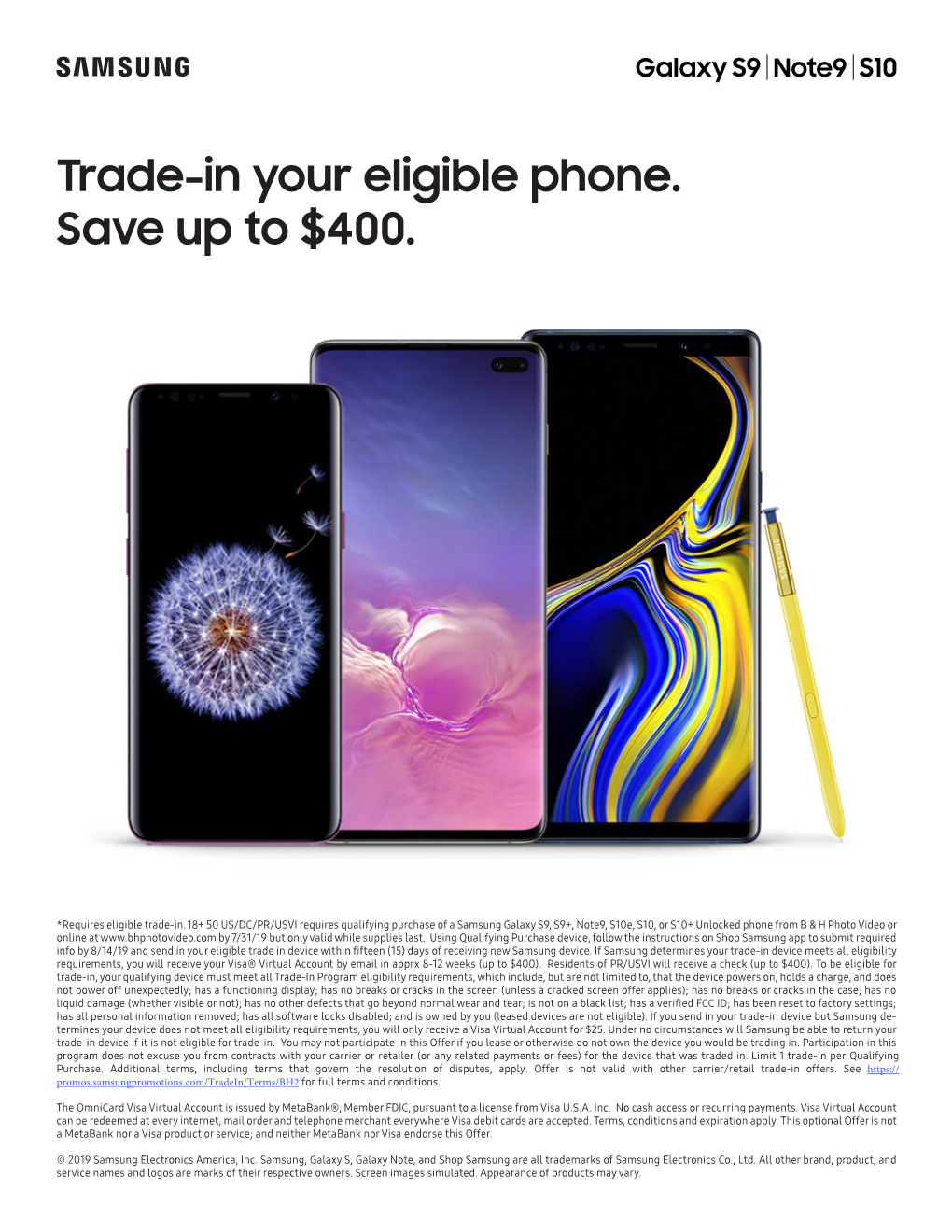 Trade-In Your Eligible Phone. Save up to $400
