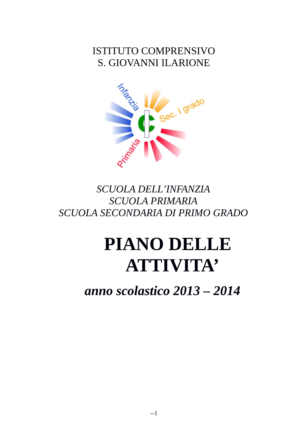 Piano Delle Attivita'