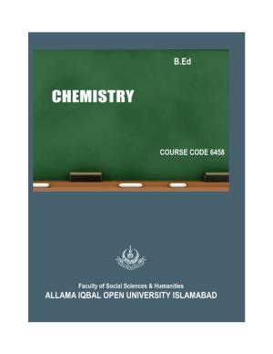 Chemistry -III for B.Ed
