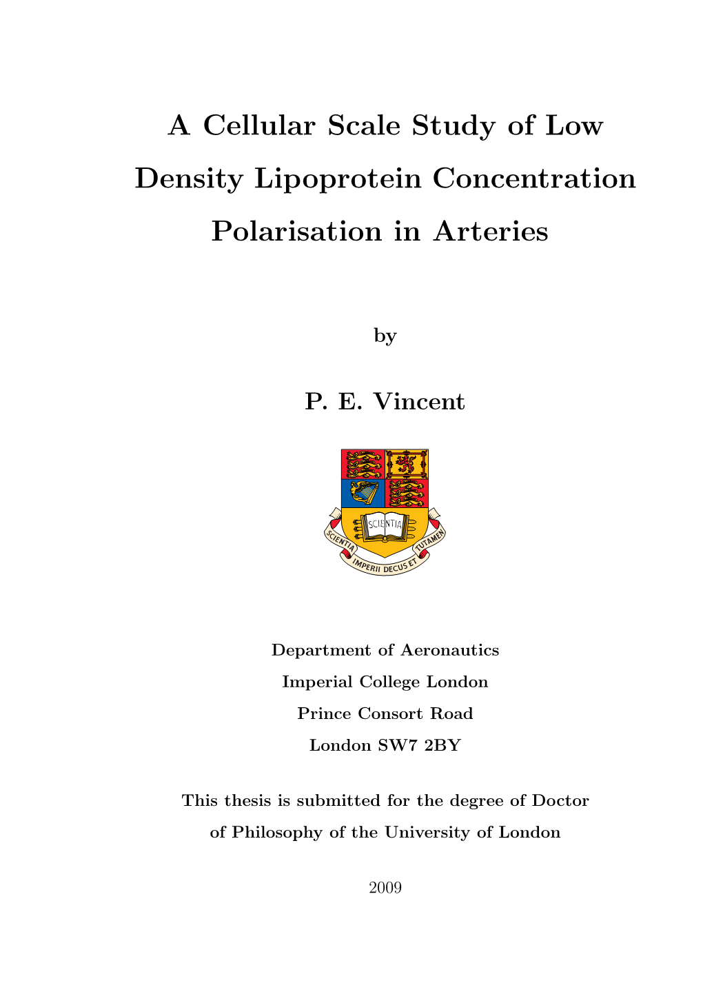 A Cellular Scale Study of Low Density Lipoprotein Concentration Polarisation in Arteries