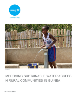 Improving Sustainable Water Access in Rural Communities in Guinea