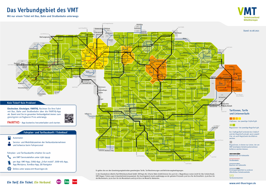 VMT-Tarifzonenplan