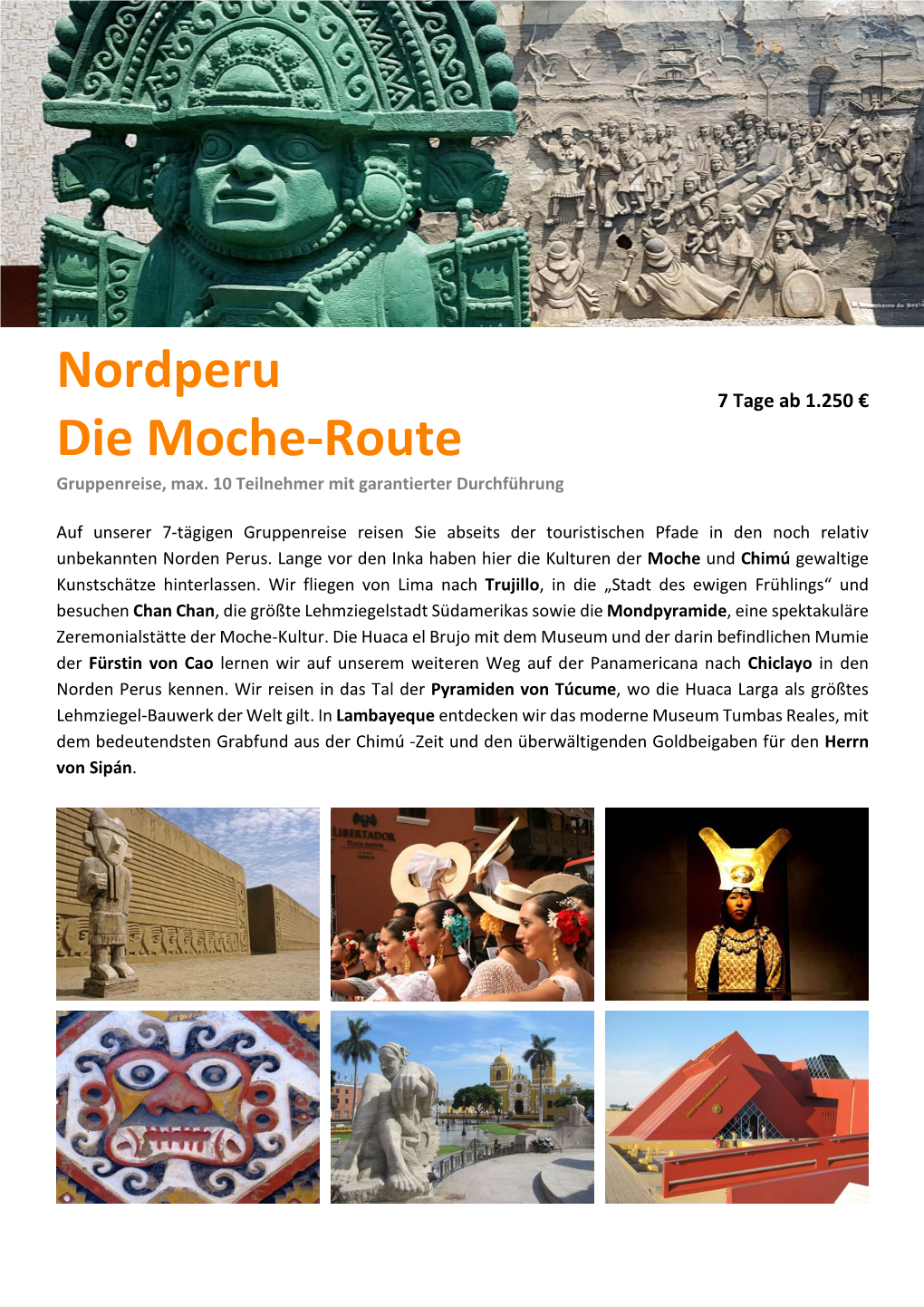 Nordperu Die Moche-Route