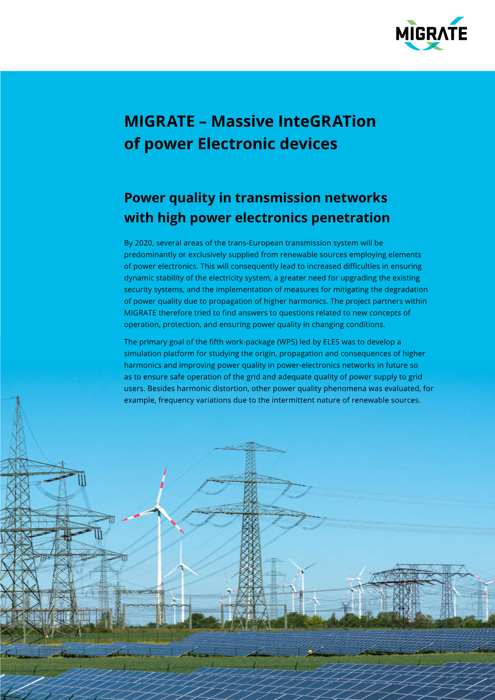 MIGRATE – Massive Integration of Power Electronic Devices