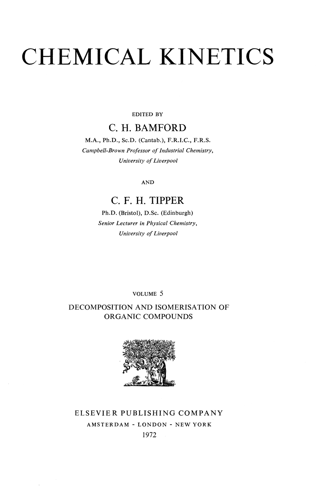 Chemical Kinetics