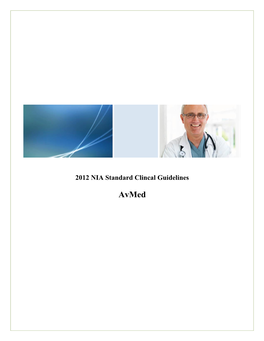 2012-Nia-Clinical-Guidelines-Avmed