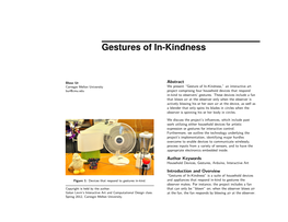 Gestures of In-Kindness