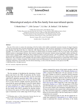 Mineralogical Analysis of the Eos Family from Near-Infrared Spectra