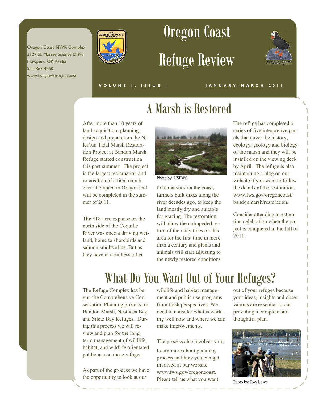 Oregon Coast Refuge Review