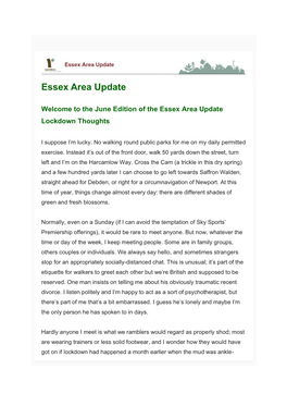 Essex Area Update