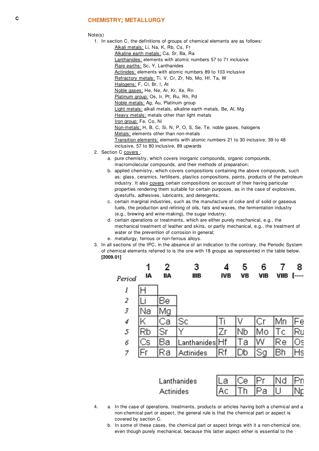 Chemistry; Metallurgy