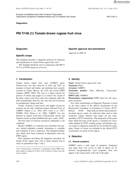 PM 7/146 (1) Tomato Brown Rugose Fruit Virus