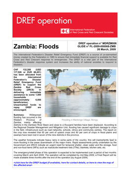 Zambia: Floods 26 March, 2009