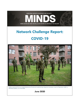 Network Challenge Report: COVID-19
