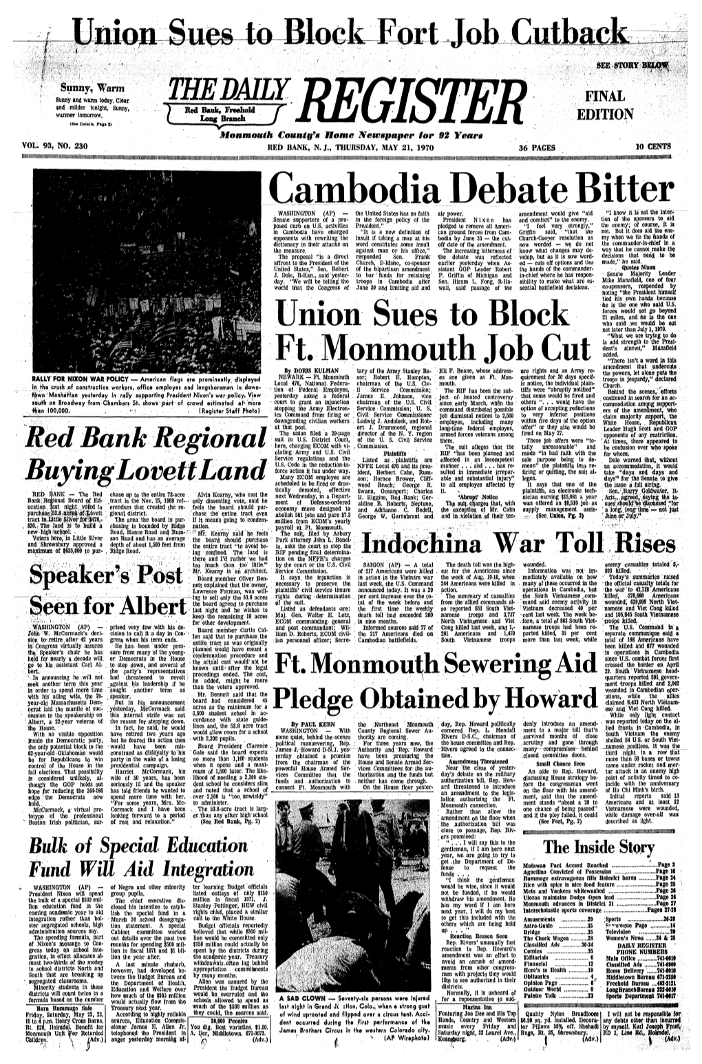 Cambodia Debate Bitter WASHINGTON (AP} - the United States Has No Faith Air Power