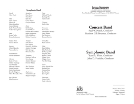 Concert Band Symphonic Band