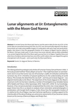 Lunar Alignments at Ur: Entanglements with the Moon God Nanna