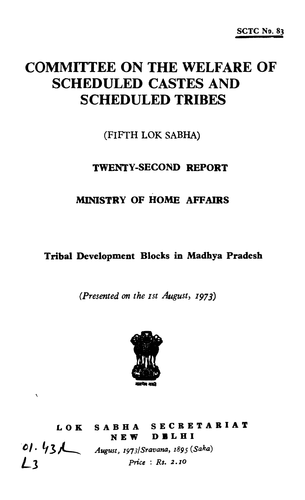 Scheduled Castes and Scheduled Tribes