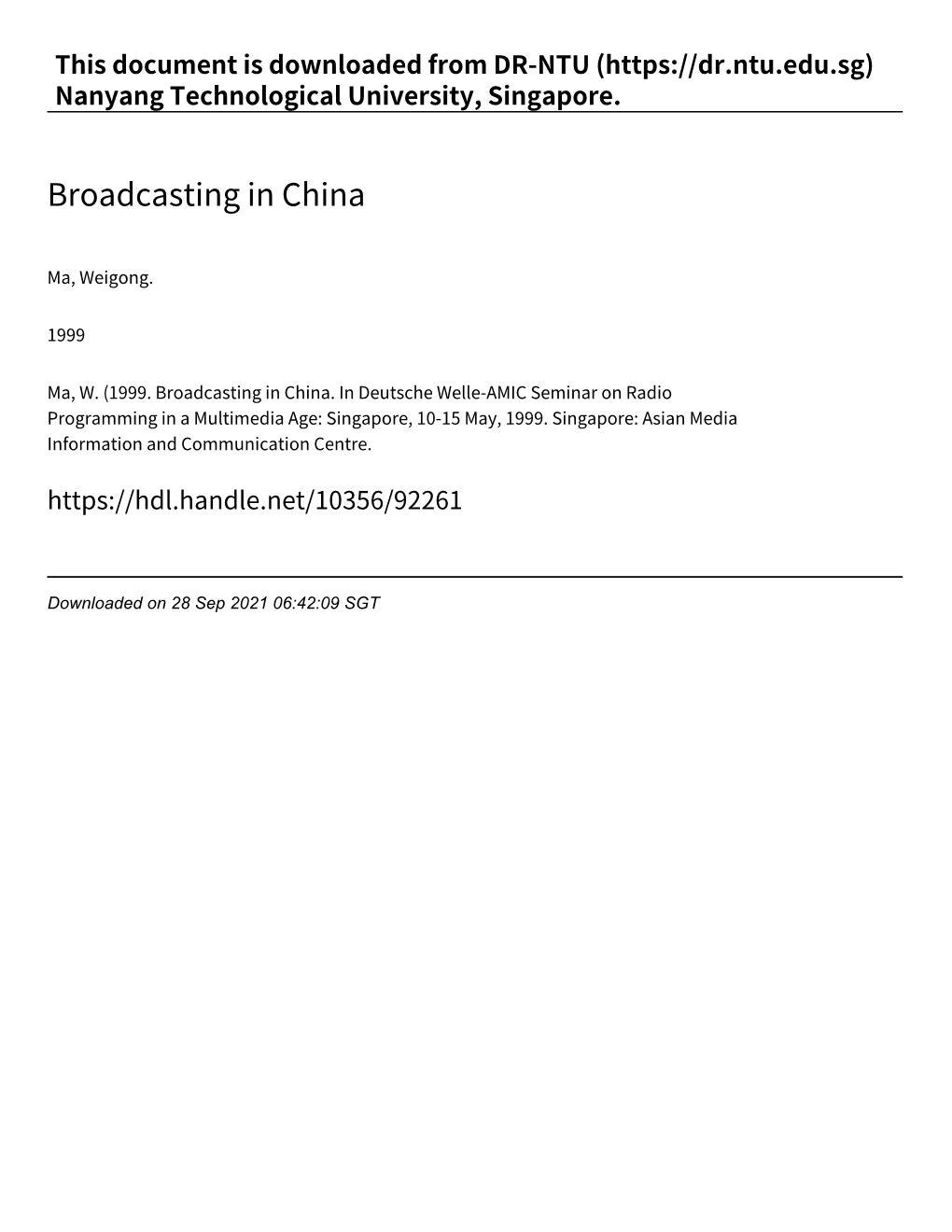 Broadcasting in China