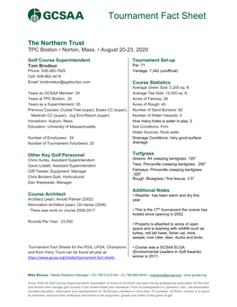 8.20 the Northern Trust (PGA)