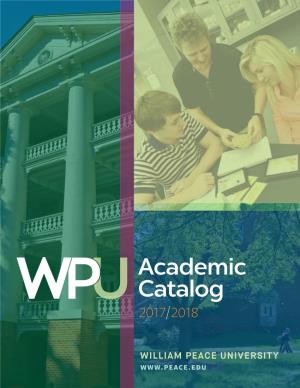 Academic Catalog 2017/2018