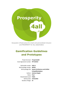 Gamification Guidelines and Prototypes