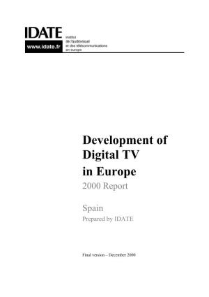 Development of Digital TV in Europe 2000 Report
