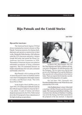 Biju Patnaik and the Untold Stories