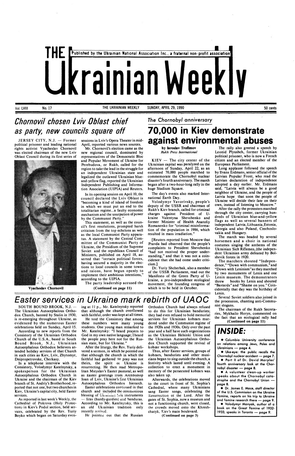 The Ukrainian Weekly 1990, No.17