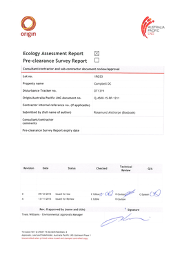 Ecological Assessment Report 1RG53