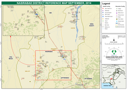 NASIRABAD DISTRICT REFERENCE MAP SEPTEMBER, 2014 Legend GBHS DISPENSARY N N