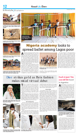 Nigeria Academy Looks to Spread Ballet Among Lagos Poor