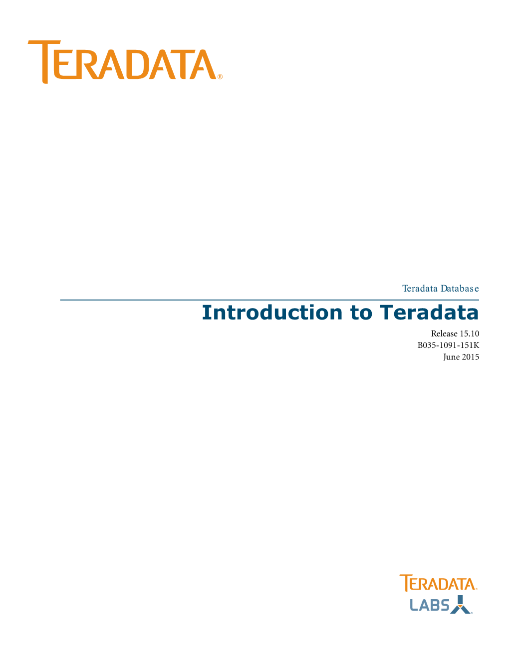 Introduction to Teradata