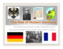 The Rise of Germany