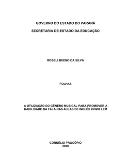 Governo Do Estado Do Paraná