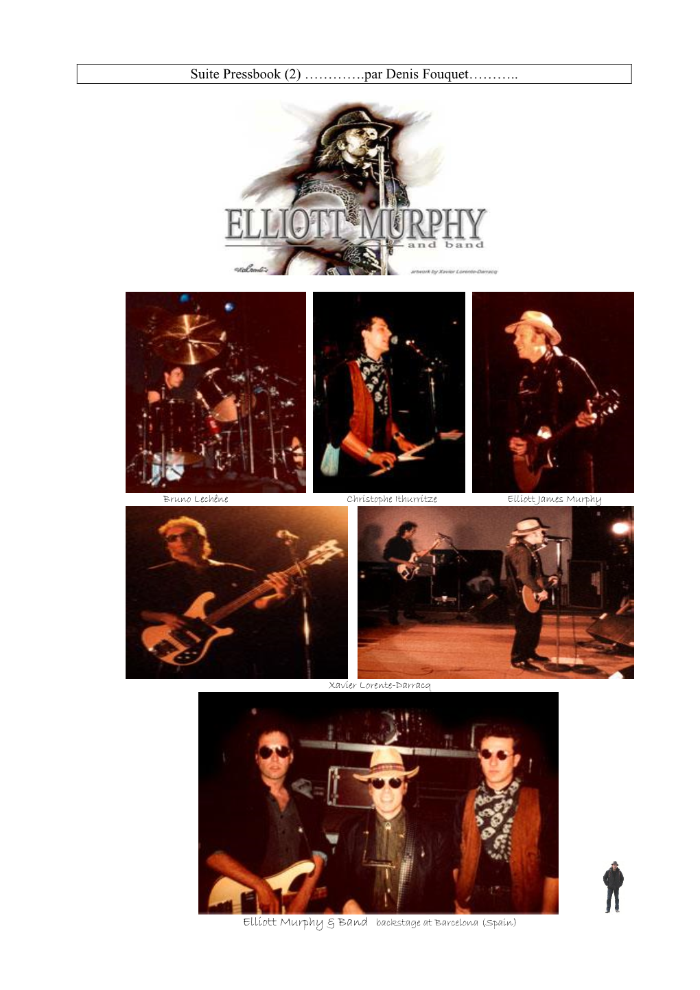 Elliott Murphy & Band Backstage at Barcelona (Spain)