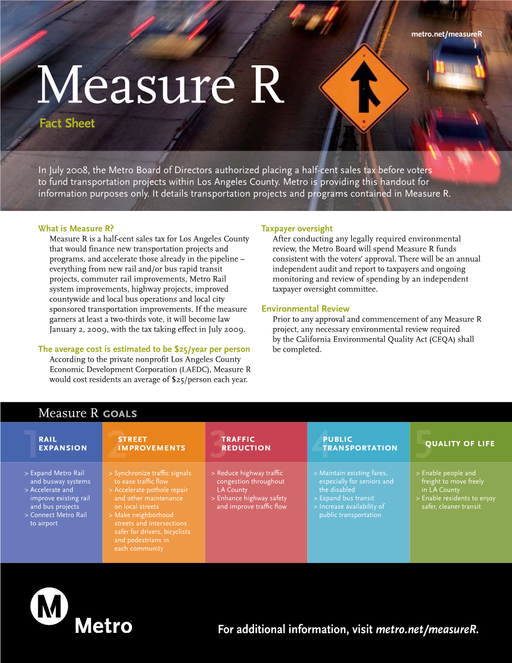 Measure R Fact Sheet