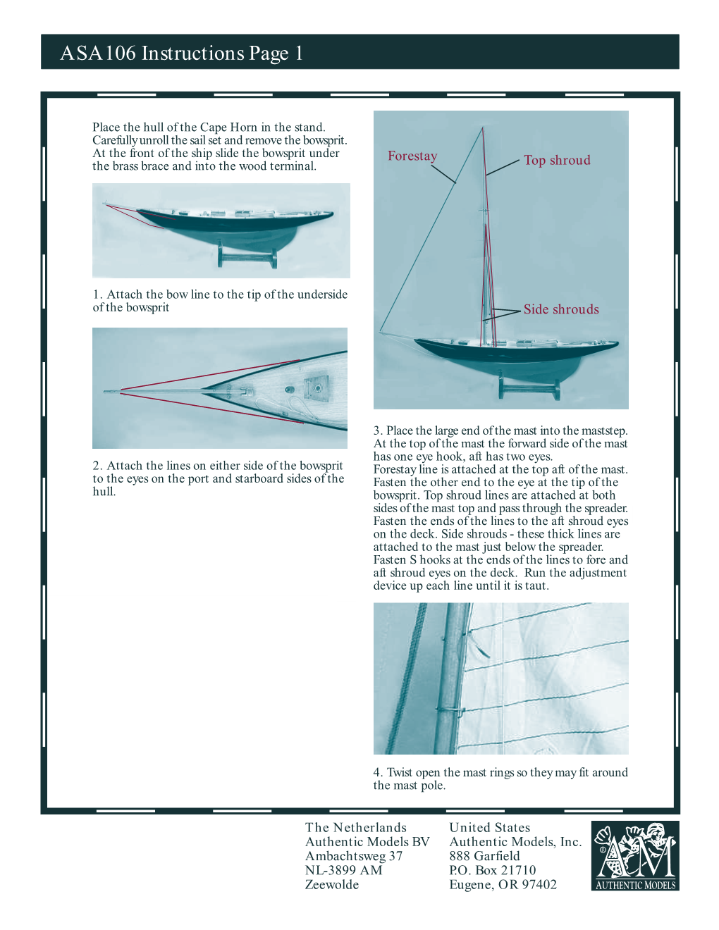 ASA106 Instructions Page 1