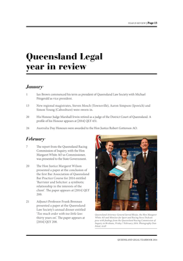 Queensland Legal Year in Review