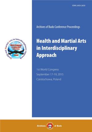 Health and Martial Arts in Interdisciplinary Approach