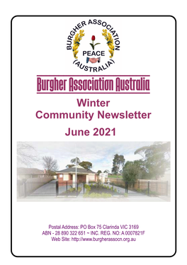 Winter WEB 2021 Newsletter