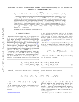 Search for the Limits on Anomalous Neutral Triple Gauge Couplings Via ZZ Production in the ``Νν Channel at FCC-Hh