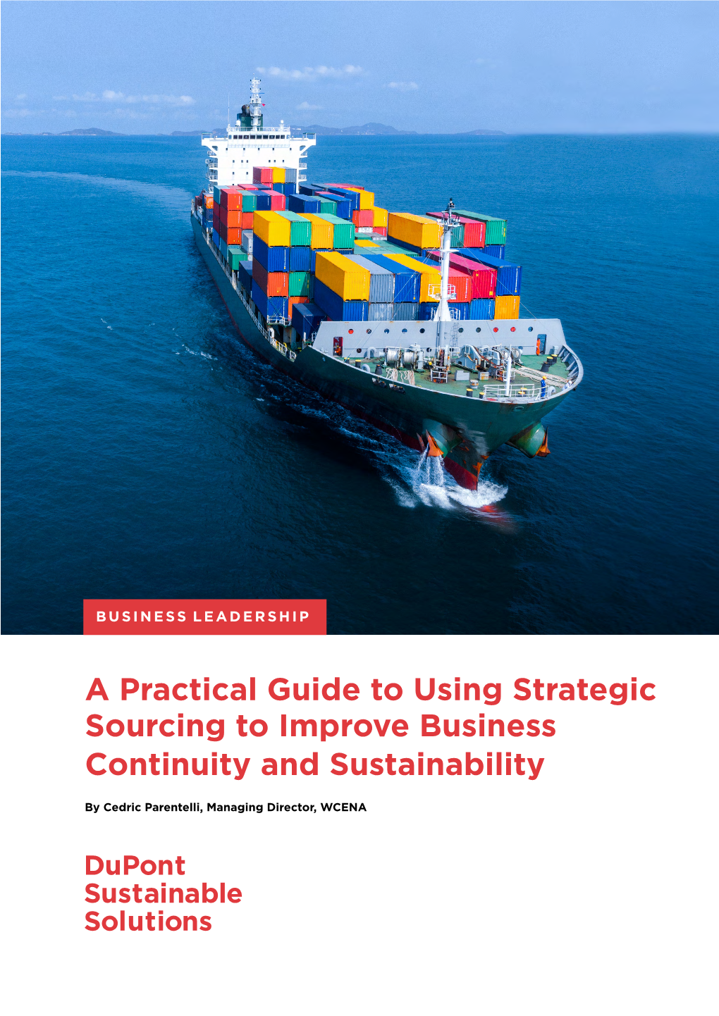 A Practical Guide to Using Strategic Sourcing to Improve Business Continuity and Sustainability