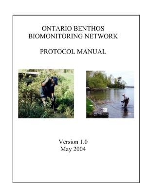 Ontario Benthos Biomonitoring Network