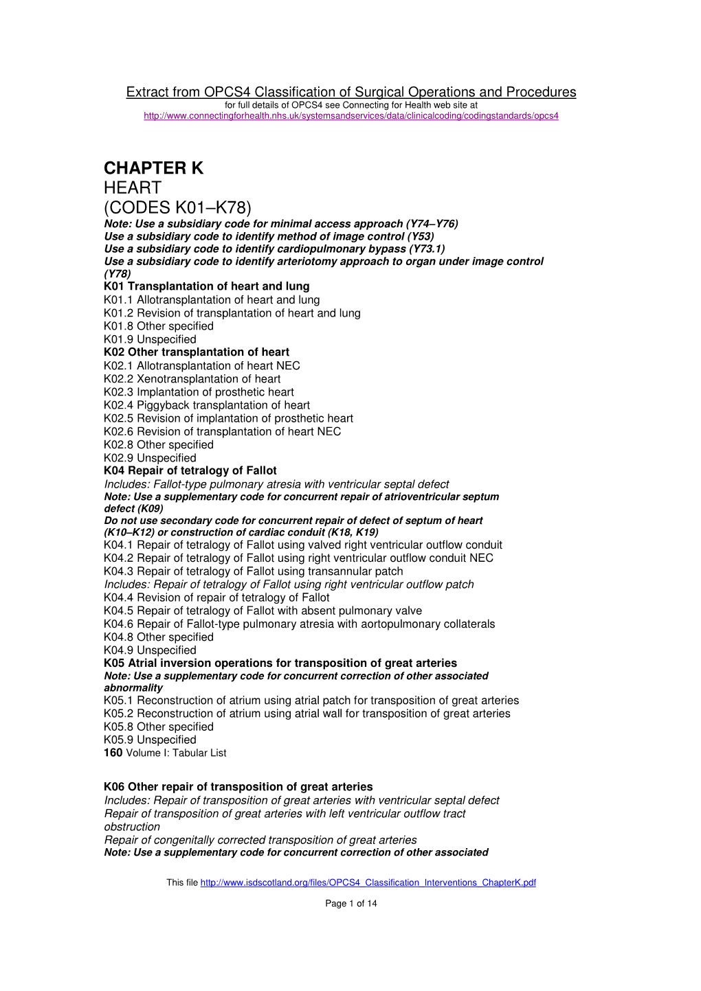 opcs4-classification-of-surgical-operations-and-procedures-heart