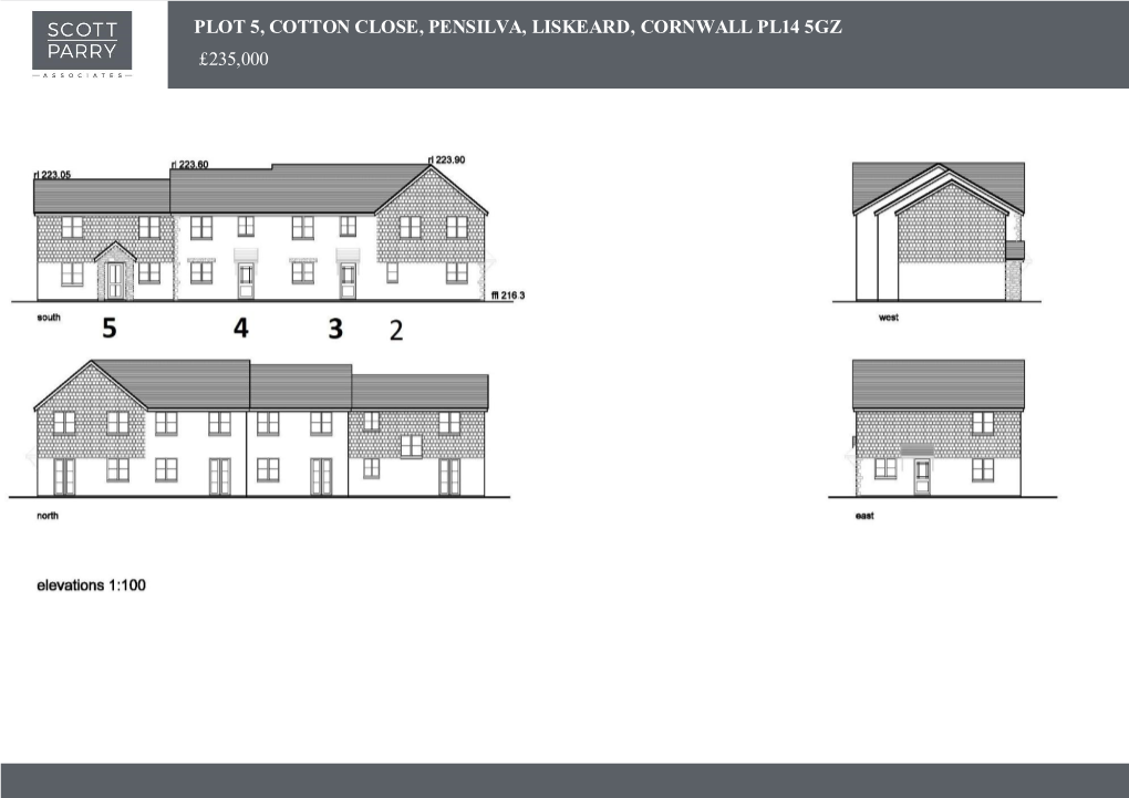 Plot 5, Cotton Close, Pensilva, Liskeard, Cornwall Pl14 5Gz £235,000